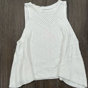 American Eagle Outfitters white sweater tank size XS